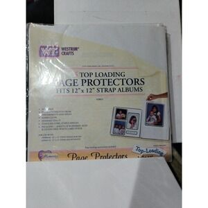 Westrim Crafts new 12x12 5 sheets Top Loading Page Protectors  refill #29011